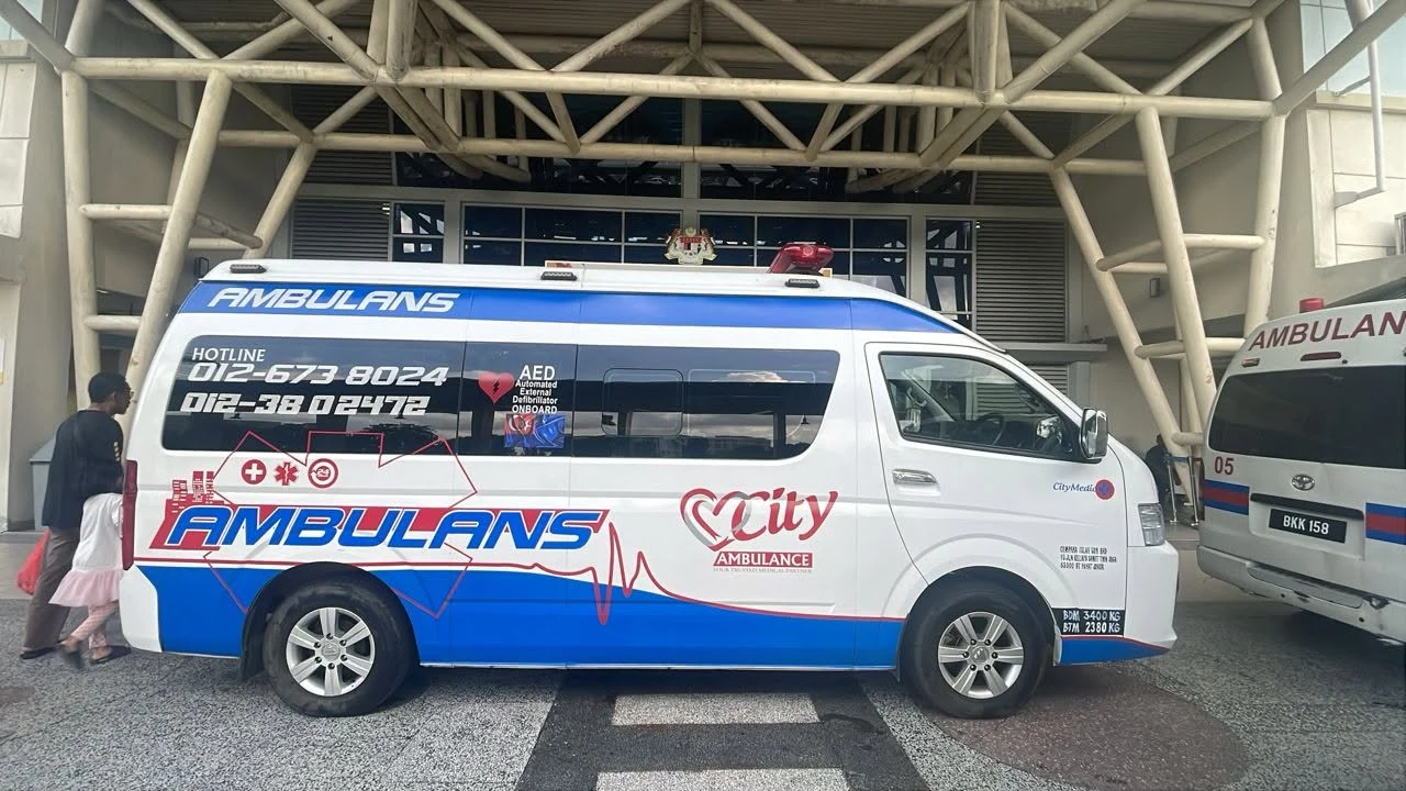 Ambulans City Ambulance Healthcare sedia 24/7 di Johor